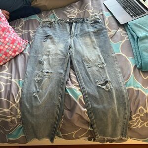 Baggy Denim Jeans with holes.